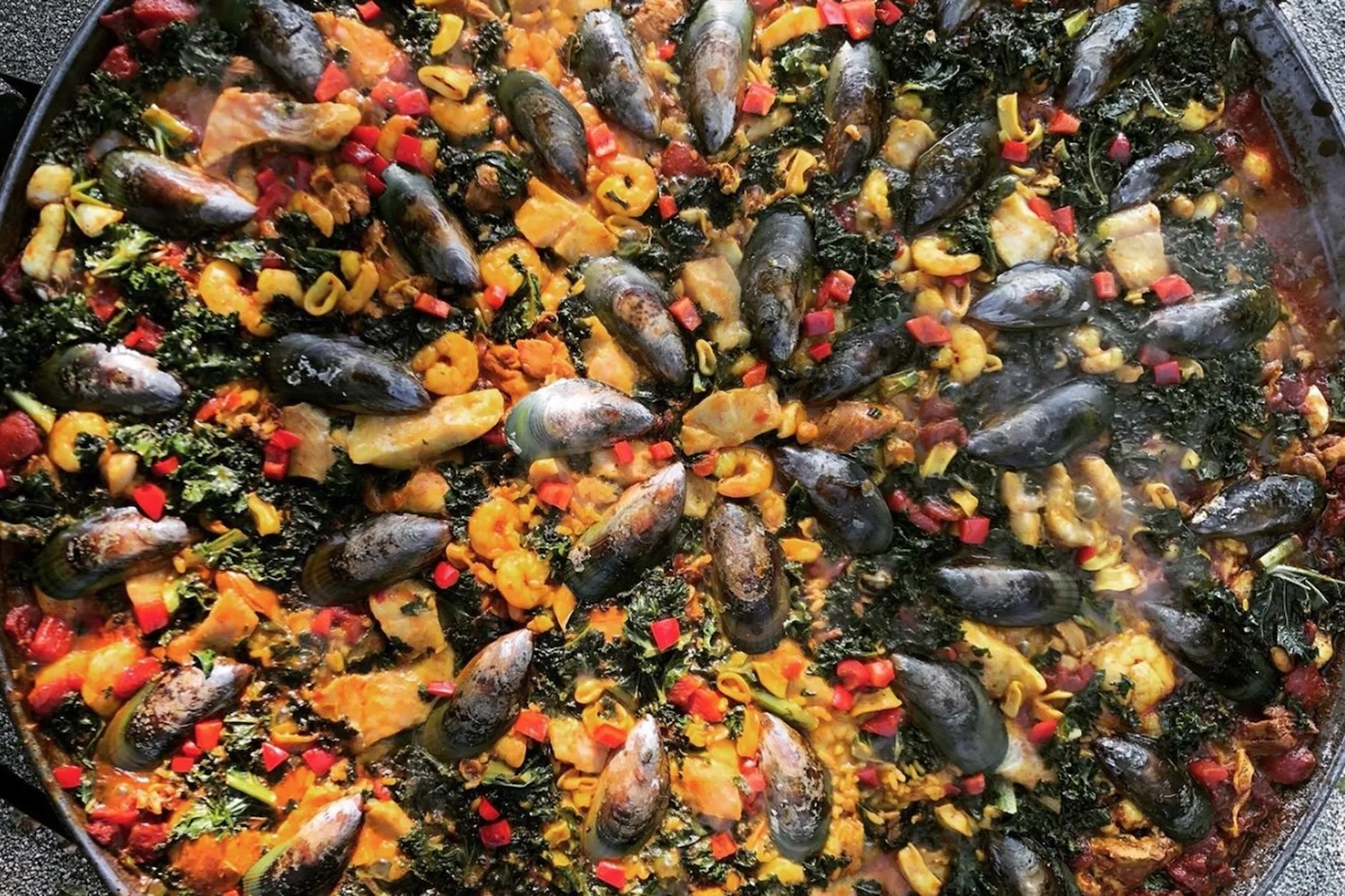 Gerard's paella at the St. Helena Historical Society's Dinner in the Museum